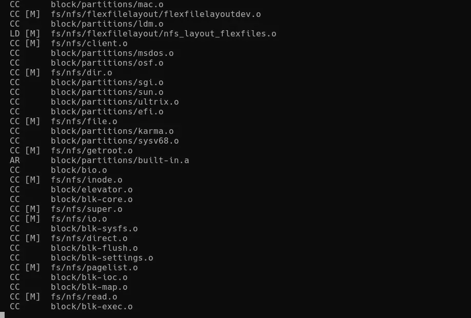 linux kernel compile
